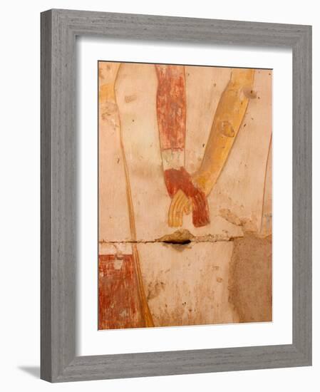 Wall Painting of Figures Holding Hands, Egypt-Michele Molinari-Framed Photographic Print