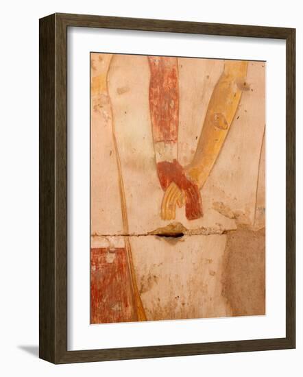 Wall Painting of Figures Holding Hands, Egypt-Michele Molinari-Framed Photographic Print