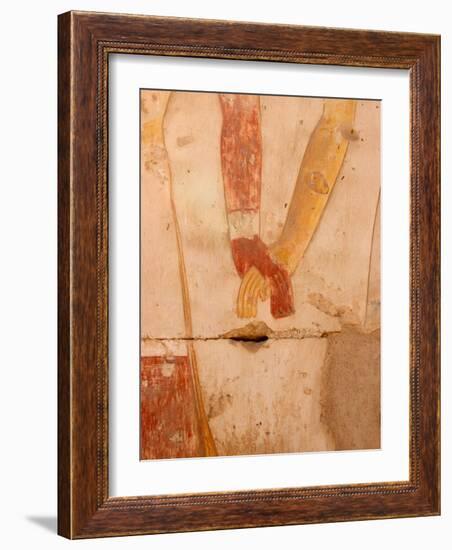 Wall Painting of Figures Holding Hands, Egypt-Michele Molinari-Framed Photographic Print