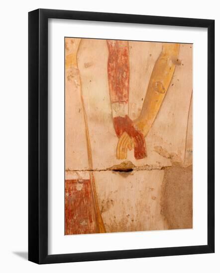 Wall Painting of Figures Holding Hands, Egypt-Michele Molinari-Framed Photographic Print