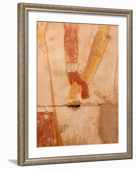 Wall Painting of Figures Holding Hands, Egypt-Michele Molinari-Framed Photographic Print