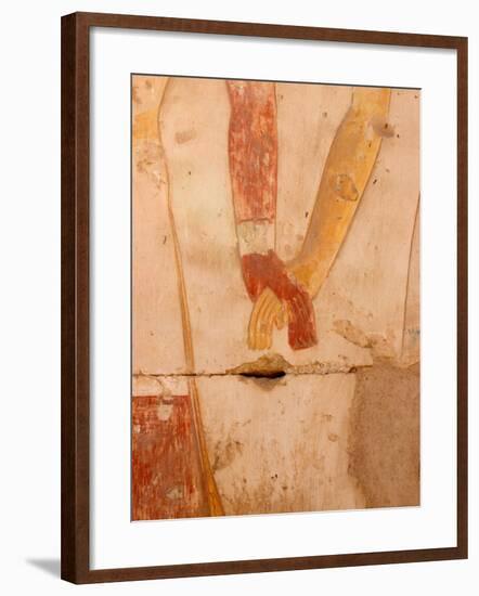 Wall Painting of Figures Holding Hands, Egypt-Michele Molinari-Framed Photographic Print