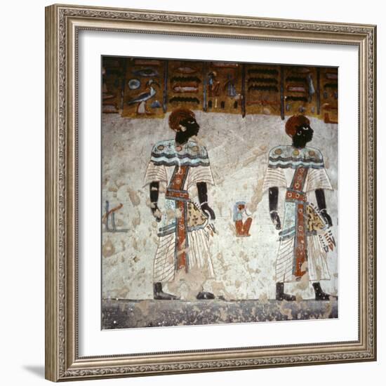 Wall painting, tomb of Rameses III, Valley of the Kings, Thebes, Egypt, c1186-1155 BC-Werner Forman-Framed Photographic Print