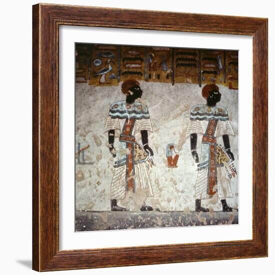 Wall painting, tomb of Rameses III, Valley of the Kings, Thebes, Egypt, c1186-1155 BC-Werner Forman-Framed Photographic Print