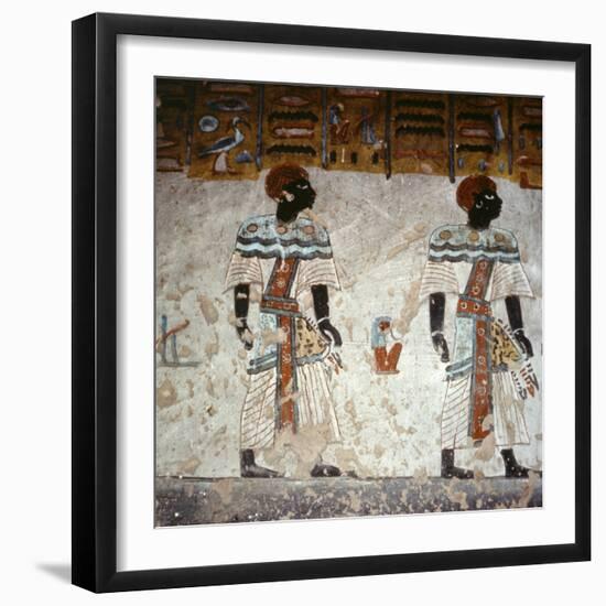 Wall painting, tomb of Rameses III, Valley of the Kings, Thebes, Egypt, c1186-1155 BC-Werner Forman-Framed Photographic Print