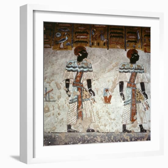 Wall painting, tomb of Rameses III, Valley of the Kings, Thebes, Egypt, c1186-1155 BC-Werner Forman-Framed Photographic Print
