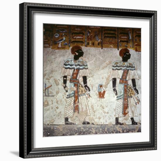 Wall painting, tomb of Rameses III, Valley of the Kings, Thebes, Egypt, c1186-1155 BC-Werner Forman-Framed Photographic Print