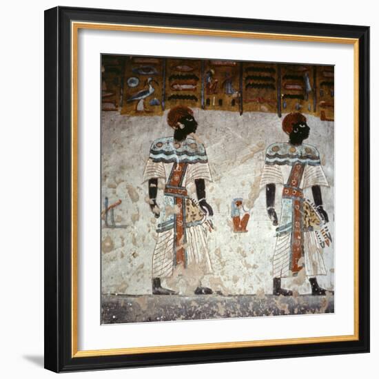 Wall painting, tomb of Rameses III, Valley of the Kings, Thebes, Egypt, c1186-1155 BC-Werner Forman-Framed Photographic Print