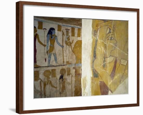 Wall Paintings from Tomb of Pa Nentwy, Bahariya Oasis, Giza, Egypt-null-Framed Giclee Print