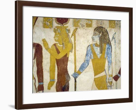 Wall Paintings from Tomb of Pa Nentwy, Bahariya Oasis, Giza, Egypt-null-Framed Giclee Print