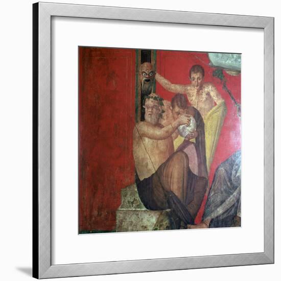 Wall-paintings in the Villa of the Mysteries, Pompeii, 1st century. Artist: Unknown-Unknown-Framed Giclee Print