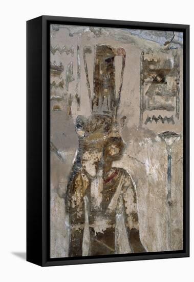 Wall Paintings, Temple of Ain El Meftla, Bahariya Oasis, Giza, Egypt, 26th Dynasty-null-Framed Premier Image Canvas