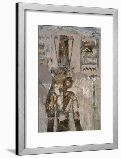 Wall Paintings, Temple of Ain El Meftla, Bahariya Oasis, Giza, Egypt, 26th Dynasty-null-Framed Giclee Print