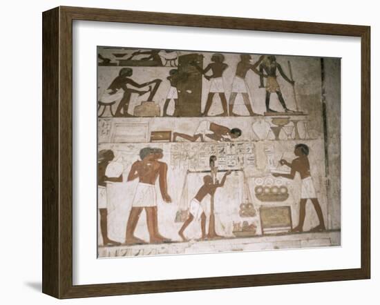 Wall Paintings, Tomb of Rehunire, Valley of the Nobles, Thebes, Unesco World Heritage Site, Egypt-Richard Ashworth-Framed Premium Photographic Print