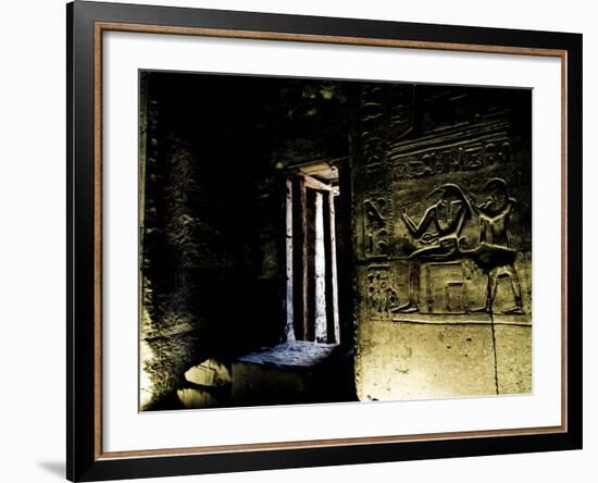 Wall Relief Portraying the Egyptian God Thoth-Clive Nolan-Framed Photographic Print