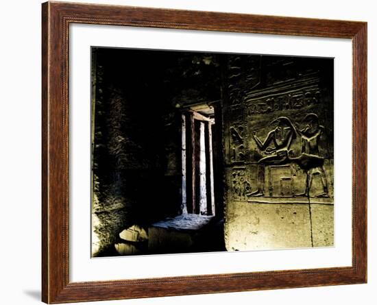 Wall Relief Portraying the Egyptian God Thoth-Clive Nolan-Framed Photographic Print