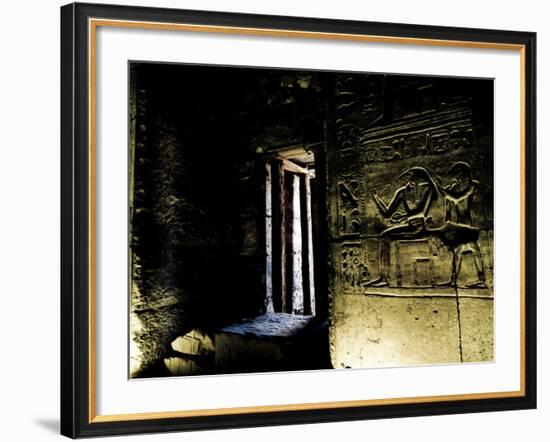 Wall Relief Portraying the Egyptian God Thoth-Clive Nolan-Framed Photographic Print