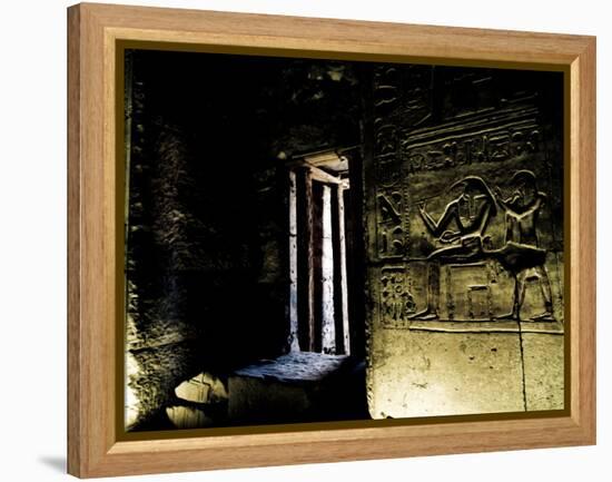 Wall Relief Portraying the Egyptian God Thoth-Clive Nolan-Framed Premier Image Canvas