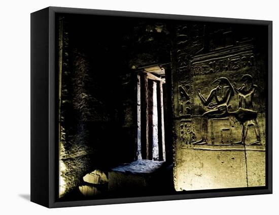 Wall Relief Portraying the Egyptian God Thoth-Clive Nolan-Framed Premier Image Canvas