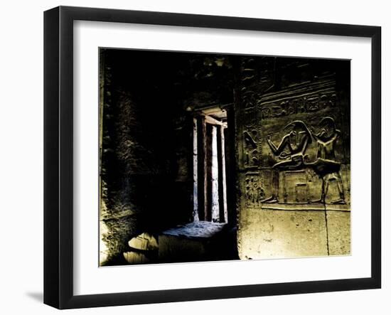 Wall Relief Portraying the Egyptian God Thoth-Clive Nolan-Framed Photographic Print