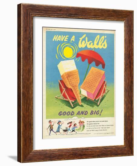 Wall's, Ice-Cream, UK, 1950-null-Framed Giclee Print