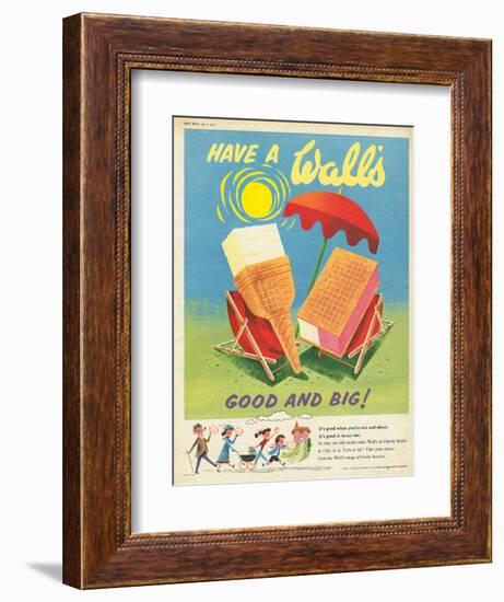 Wall's, Ice-Cream, UK, 1950-null-Framed Giclee Print