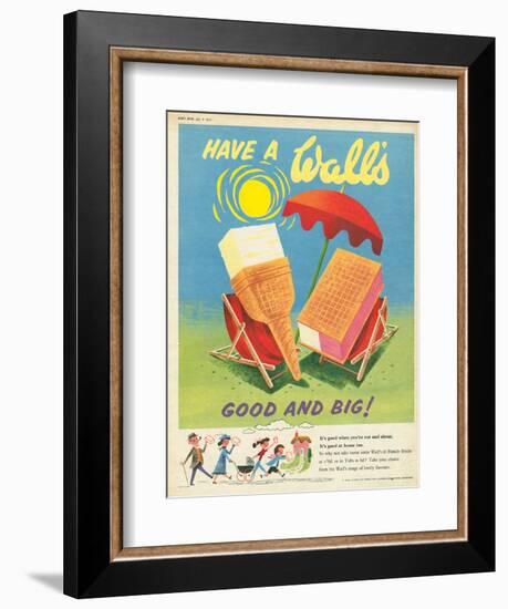 Wall's, Ice-Cream, UK, 1950-null-Framed Giclee Print