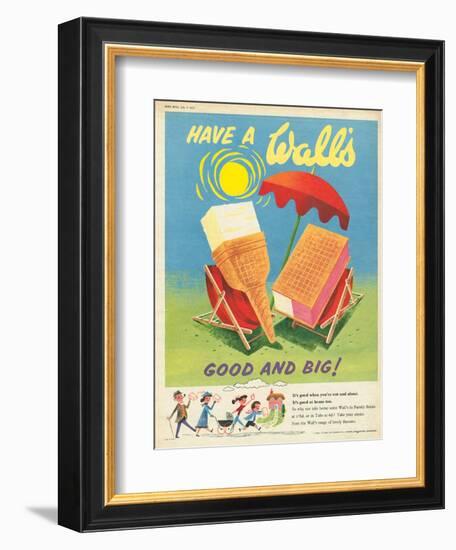 Wall's, Ice-Cream, UK, 1950-null-Framed Giclee Print