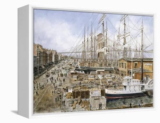 Wall St. Ferry, Ny-Stanton Manolakas-Framed Premier Image Canvas