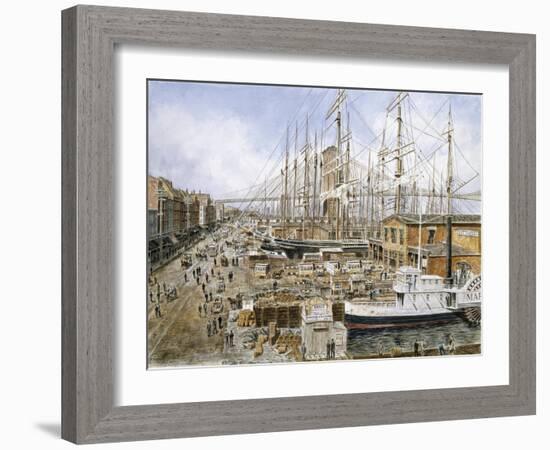 Wall St. Ferry, Ny-Stanton Manolakas-Framed Giclee Print