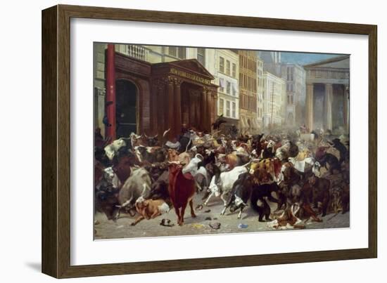 Wall Street: Bears & Bulls-William Holbrook Beard-Framed Giclee Print