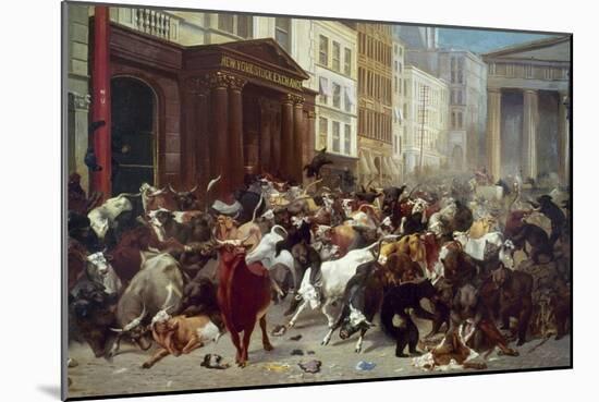 Wall Street: Bears & Bulls-William Holbrook Beard-Mounted Giclee Print