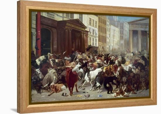 Wall Street: Bears & Bulls-William Holbrook Beard-Framed Premier Image Canvas