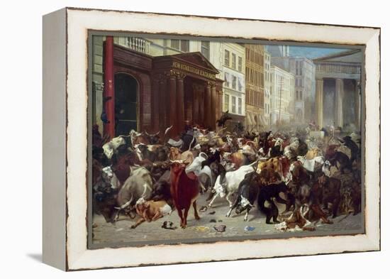 Wall Street: Bears & Bulls-William Holbrook Beard-Framed Premier Image Canvas