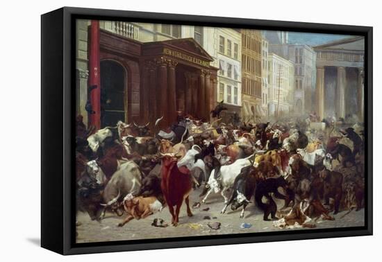 Wall Street: Bears & Bulls-William Holbrook Beard-Framed Premier Image Canvas