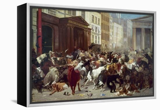 Wall Street: Bears & Bulls-William Holbrook Beard-Framed Premier Image Canvas