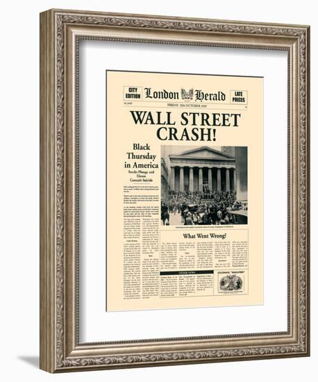 Wall Street Crash!-The Vintage Collection-Framed Art Print