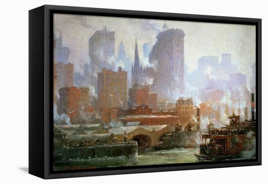 Wall Street Ferry Ship-Colin Campbell Cooper-Framed Premier Image Canvas