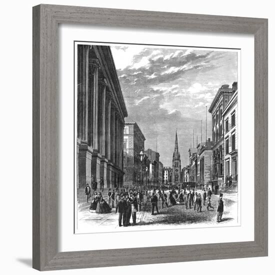 Wall Street, New York, 1869-null-Framed Giclee Print