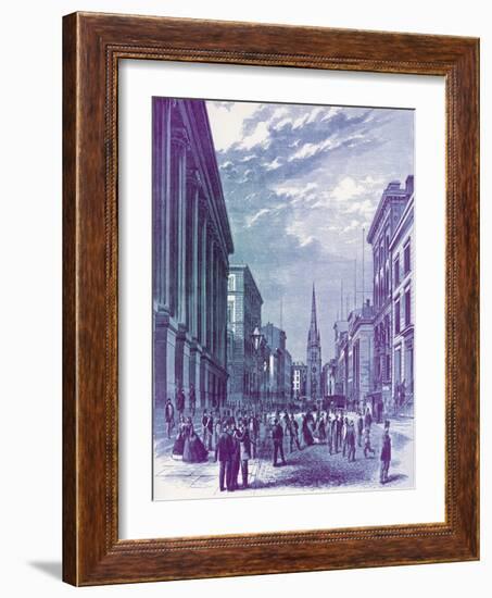 Wall Street, New York - 19th century-Charles Stanley Reinhart-Framed Giclee Print