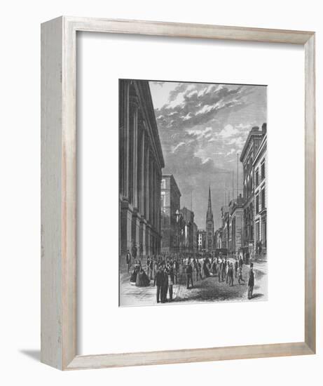 'Wall Street, New York City', 1866, (1938)-Unknown-Framed Giclee Print