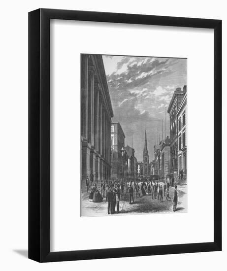 'Wall Street, New York City', 1866, (1938)-Unknown-Framed Giclee Print