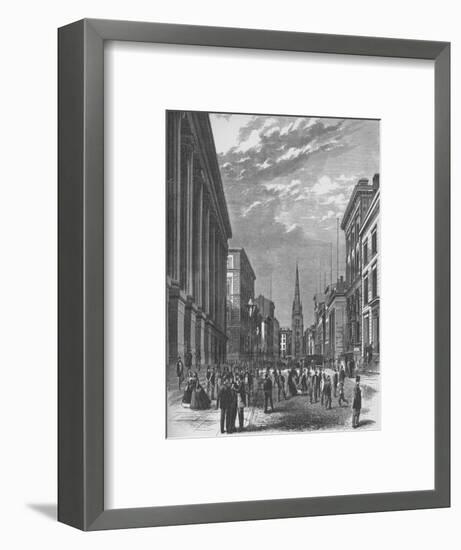 'Wall Street, New York City', 1866, (1938)-Unknown-Framed Giclee Print