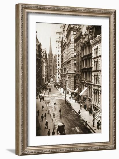 Wall Street, New York City, 1898-null-Framed Giclee Print