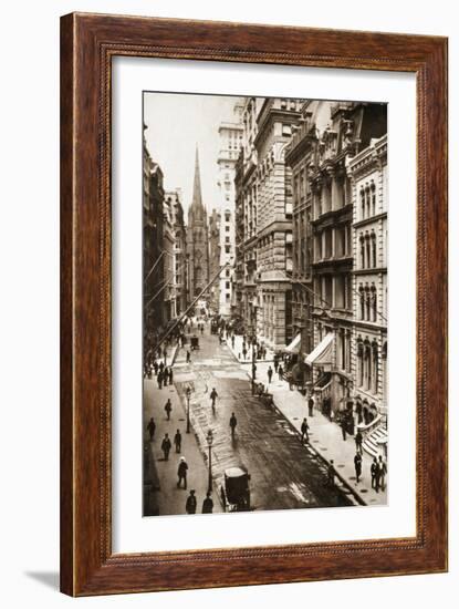 Wall Street, New York City, 1898-null-Framed Giclee Print