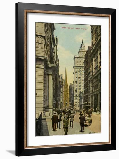 Wall Street, New York City, New York, USA, C1890-C1909-null-Framed Giclee Print