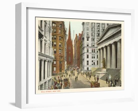 Wall Street, New York City-null-Framed Art Print