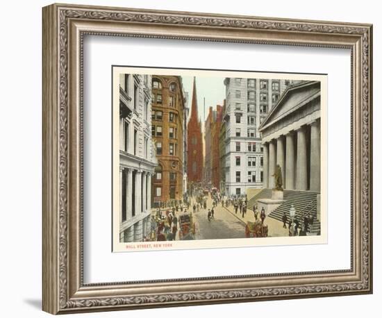 Wall Street, New York City--Framed Art Print