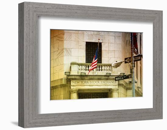 Wall Street - New York stock exchange - Manhattan - NYC - United States-Philippe Hugonnard-Framed Photographic Print