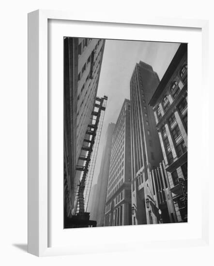 Wall Street of the West, Great Office Buildings, Banks, Brokerages and Export-Import Firms-Hansel Mieth-Framed Photographic Print